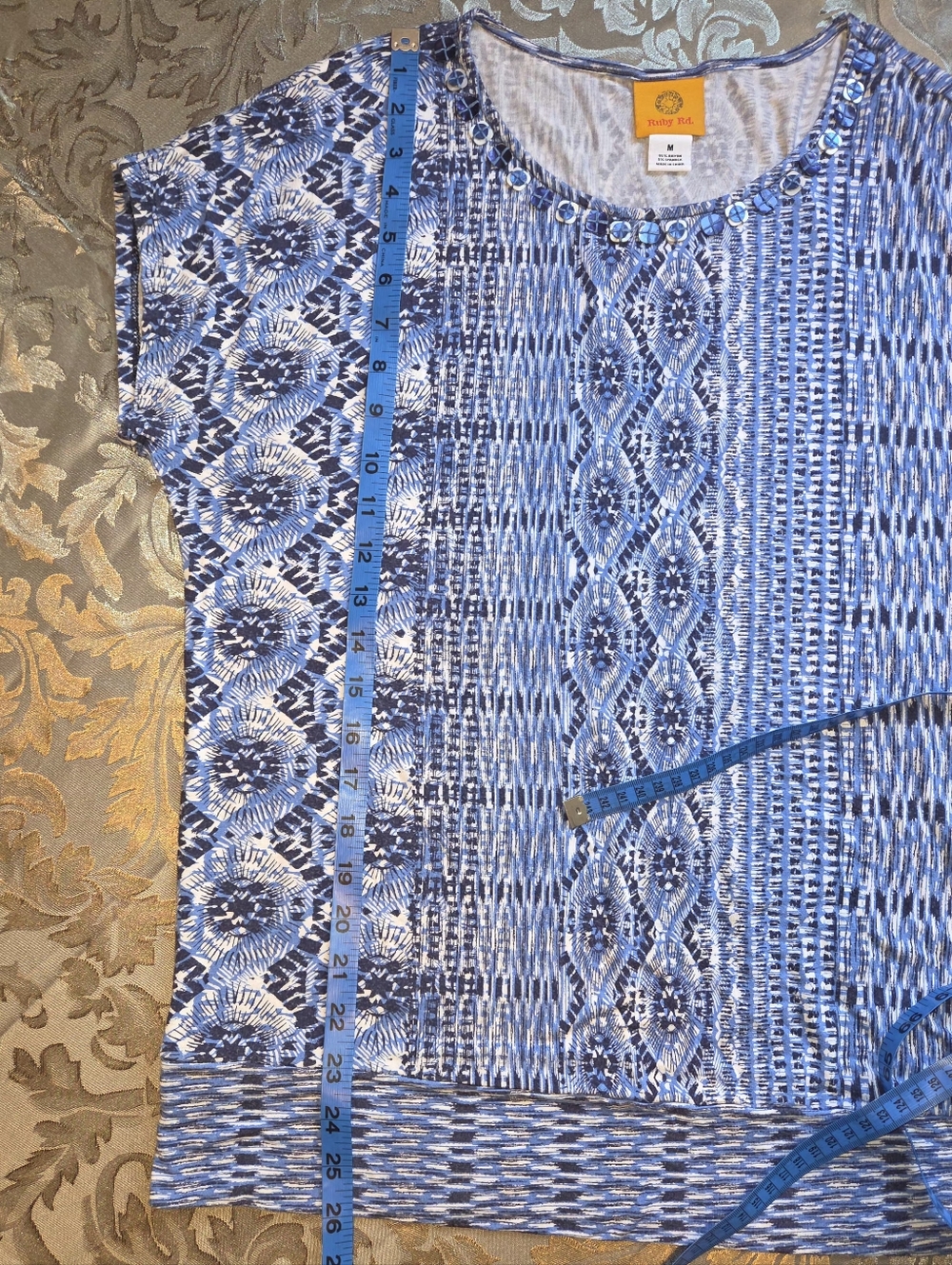 Ruby Rd. Boho Embelished T-Shirt - Picture 9 of 9
